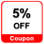 Flat 5% OFF for ALL Purchases Site-Wide