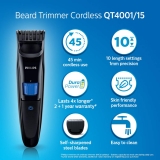 Philips QT4001/15 cordless rechargeable Beard Trimmer – 10 length settings